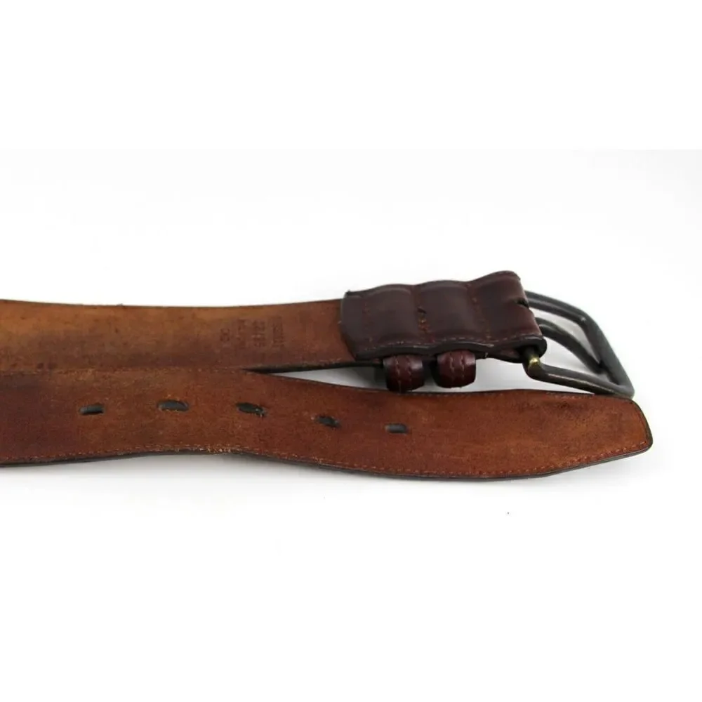 Handcrafted BROWN GENUINE LEATHER 1.5